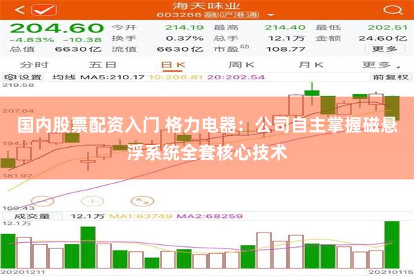 国内股票配资入门 格力电器：公司自主掌握磁悬浮系统全套核心技术