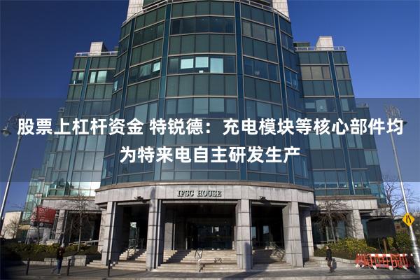 股票上杠杆资金 特锐德：充电模块等核心部件均为特来电自主研发生产