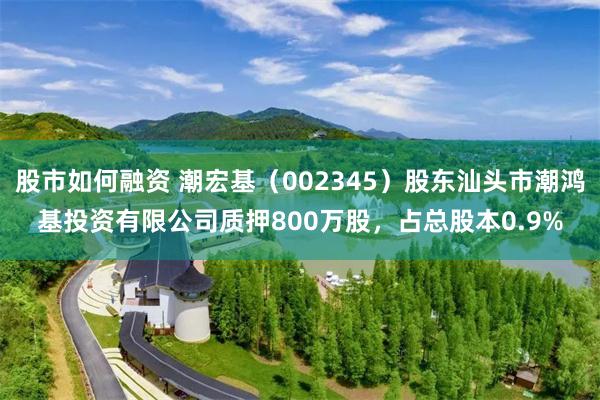 股市如何融资 潮宏基（002345）股东汕头市潮鸿基投资有限公司质押800万股，占总股本0.9%