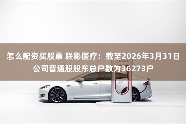 怎么配资买股票 联影医疗：截至2026年3月31日公司普通股股东总户数为36273户