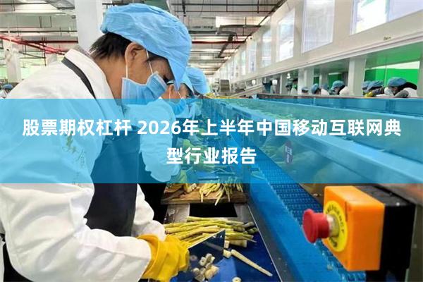 股票期权杠杆 2026年上半年中国移动互联网典型行业报告